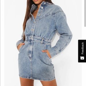 Boohoo denim dress